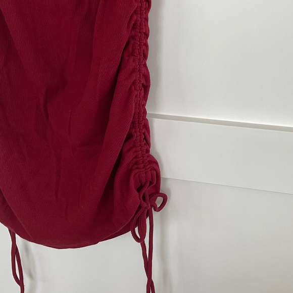 Zara Ruched Ribbed Dress - Picture 10 of 11